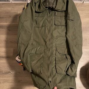 Men's Green Hooded Jacket